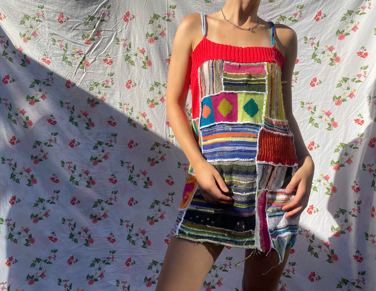 Scrap patchwork dress