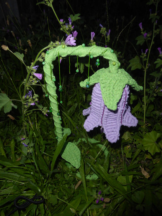 Canterbury bell flower fairy lamp