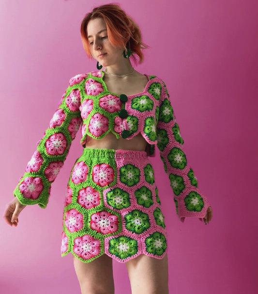 Flower fairy crochet set