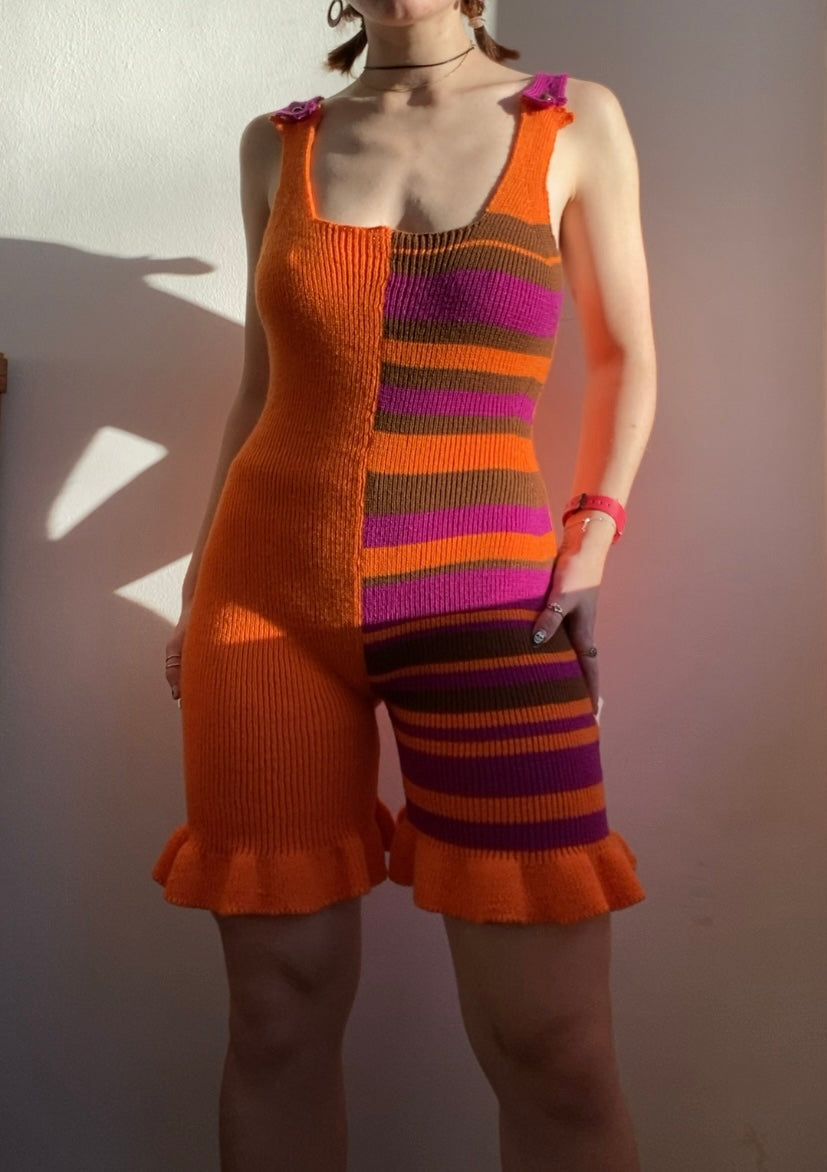 Raspberry pumpkin pie playsuit