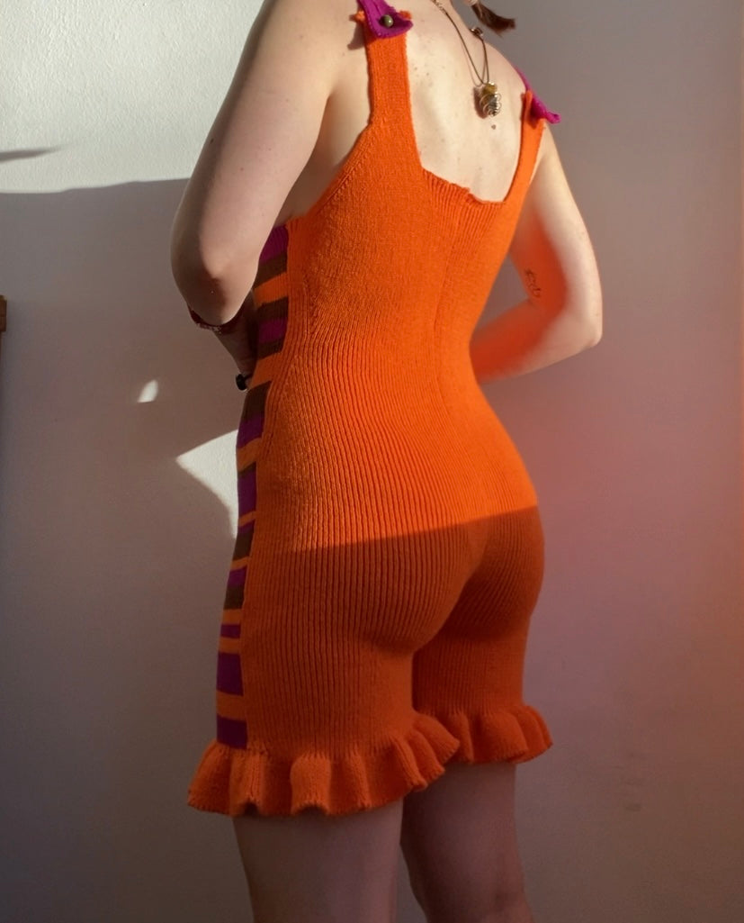 Raspberry pumpkin pie playsuit