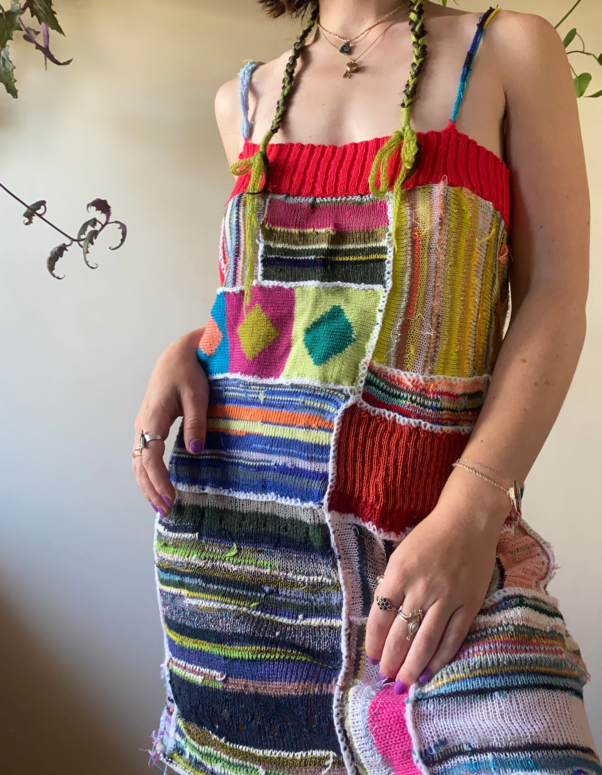 Scrap patchwork dress
