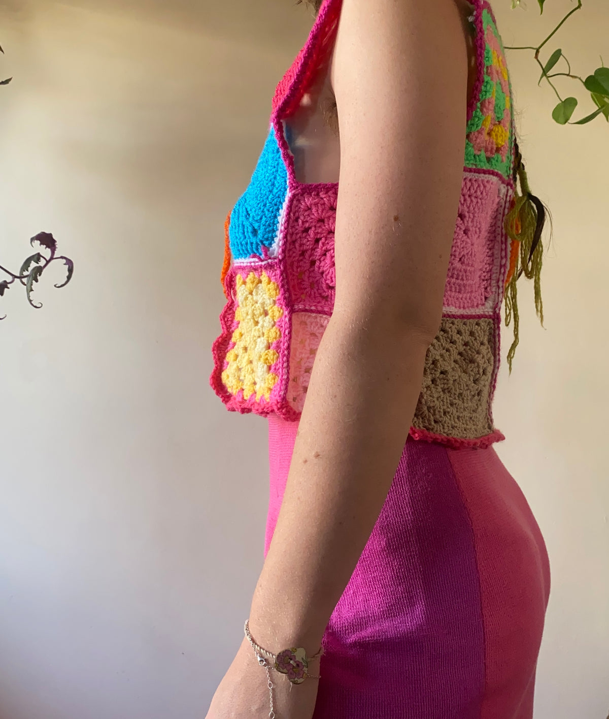 Candyland crochet vest