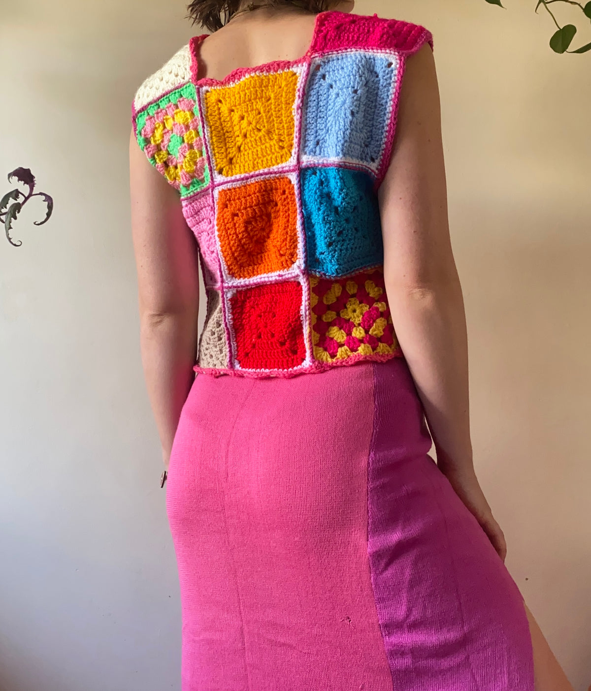Candyland crochet vest
