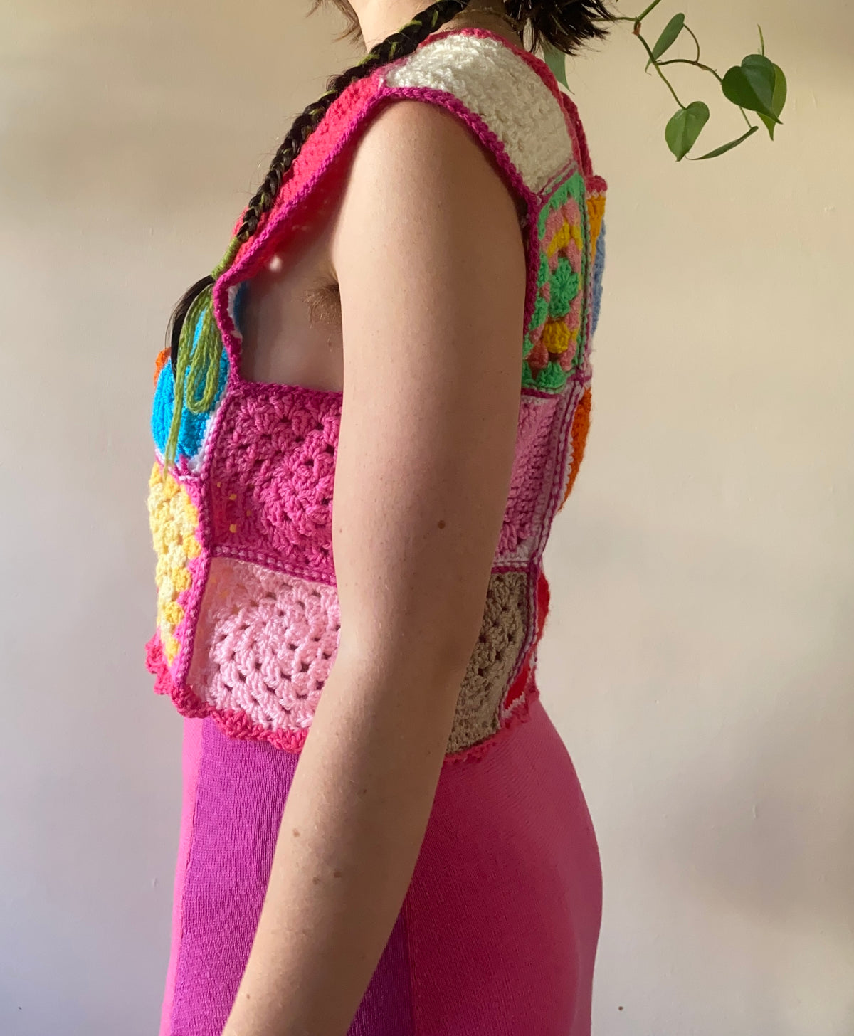 Candyland crochet vest