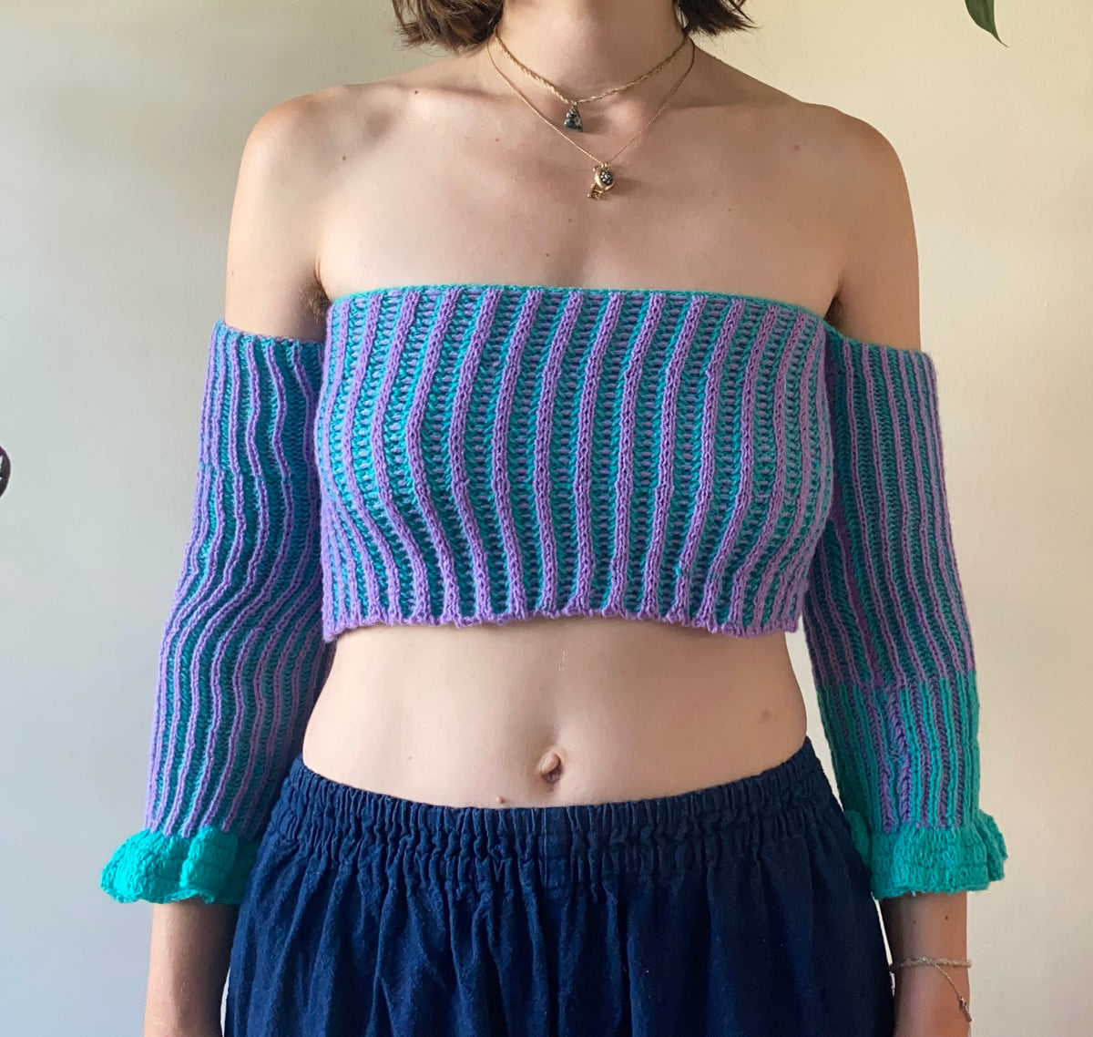 Plaited rib bandeau