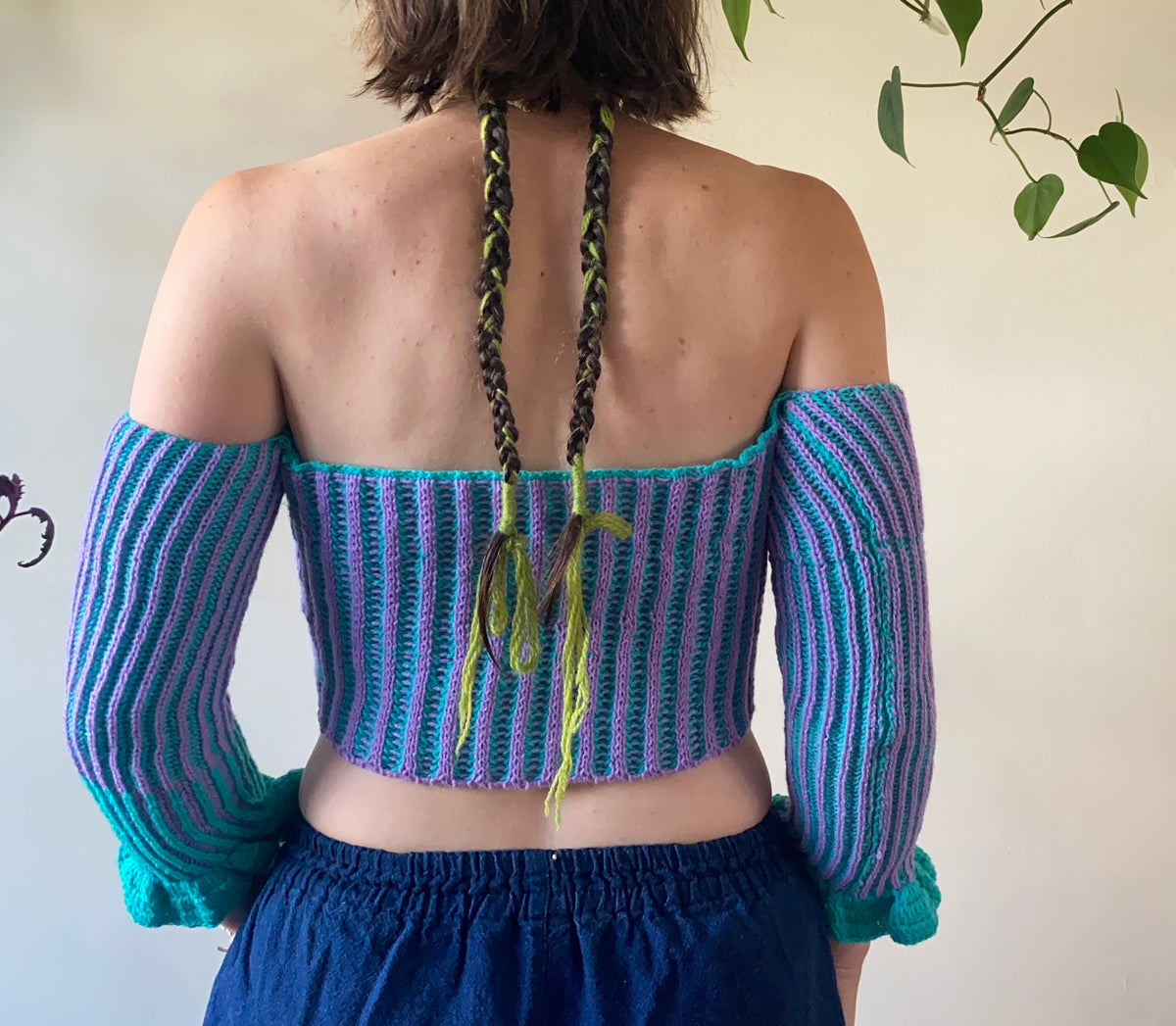 Plaited rib bandeau
