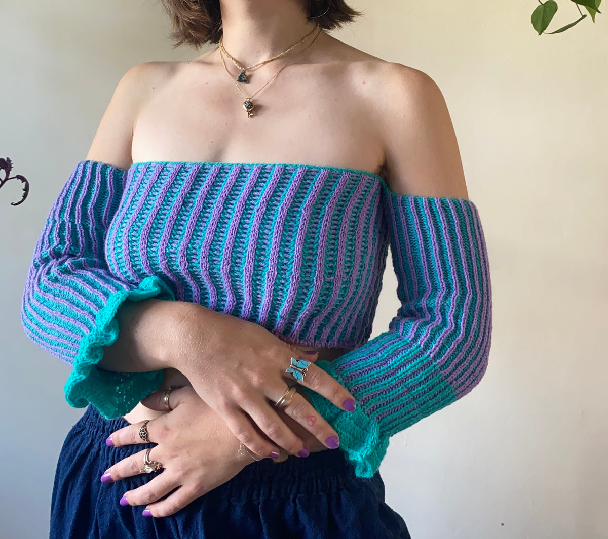 Plaited rib bandeau