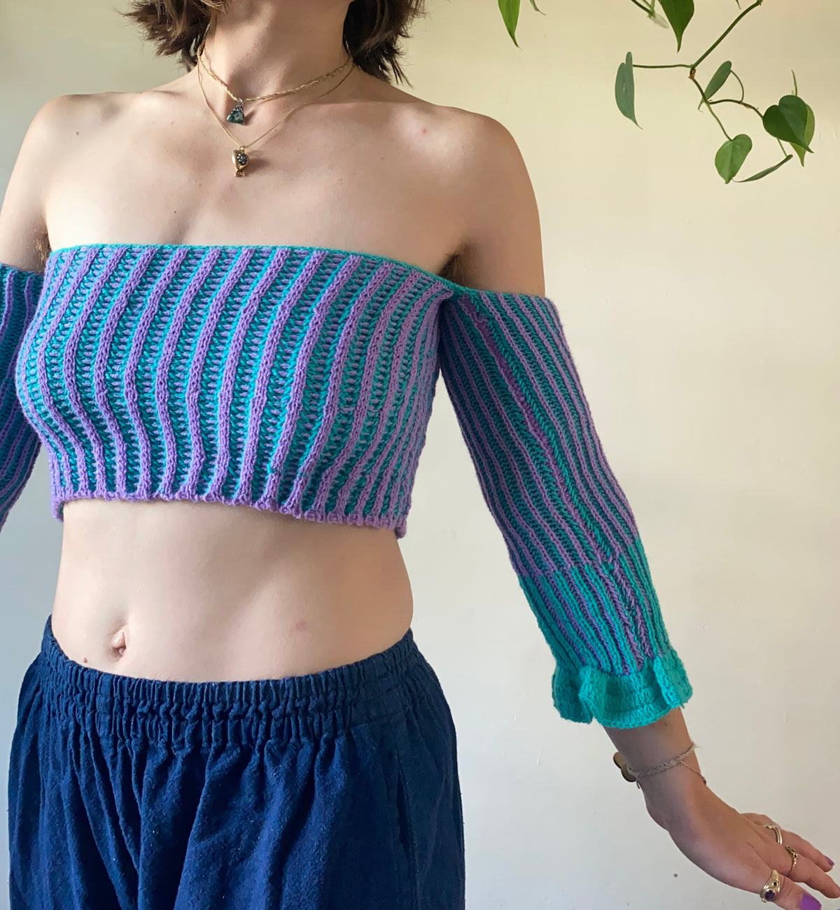 Plaited rib bandeau