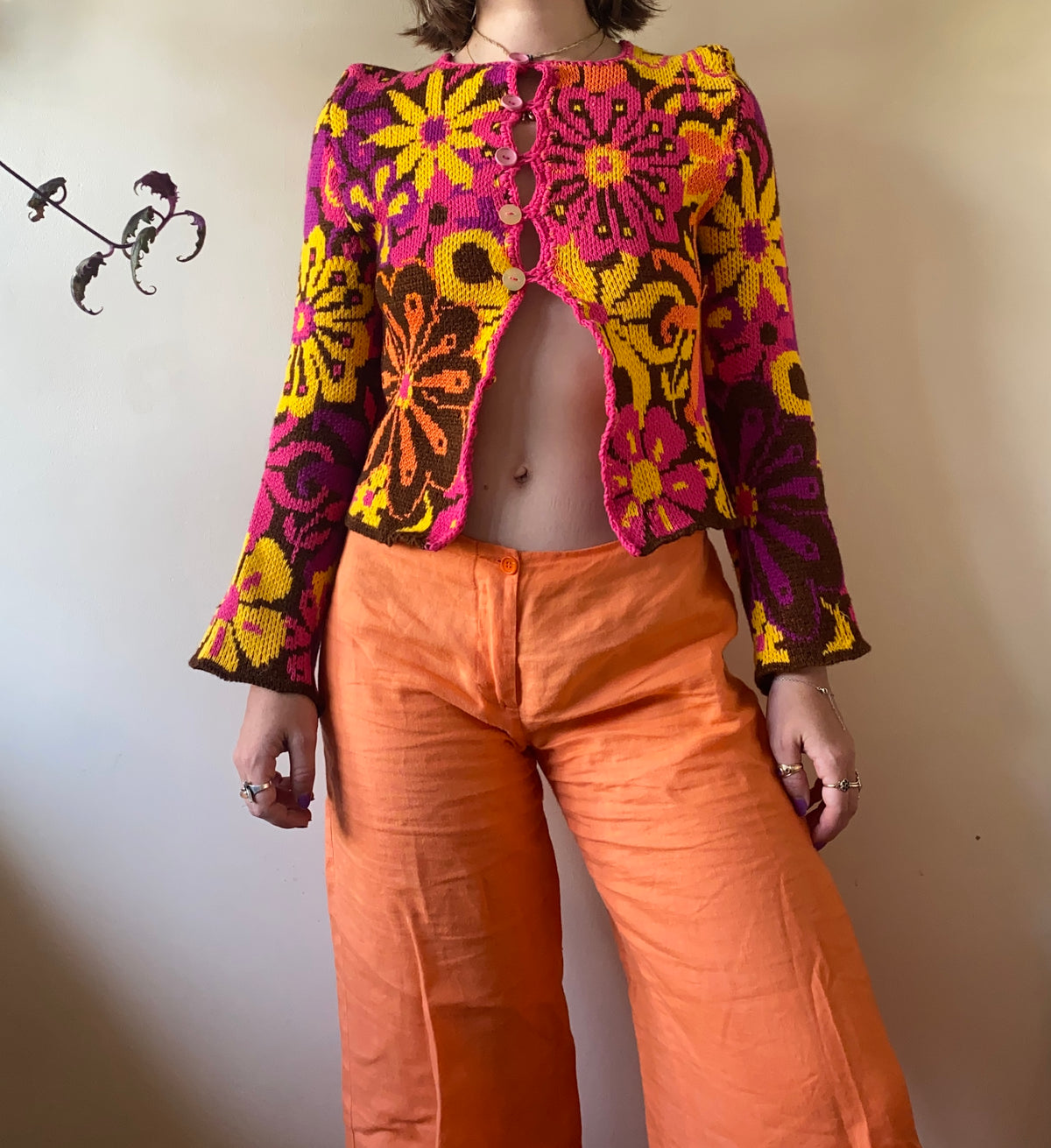 Flower power cardi