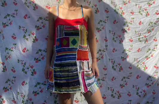 Scrap patchwork dress