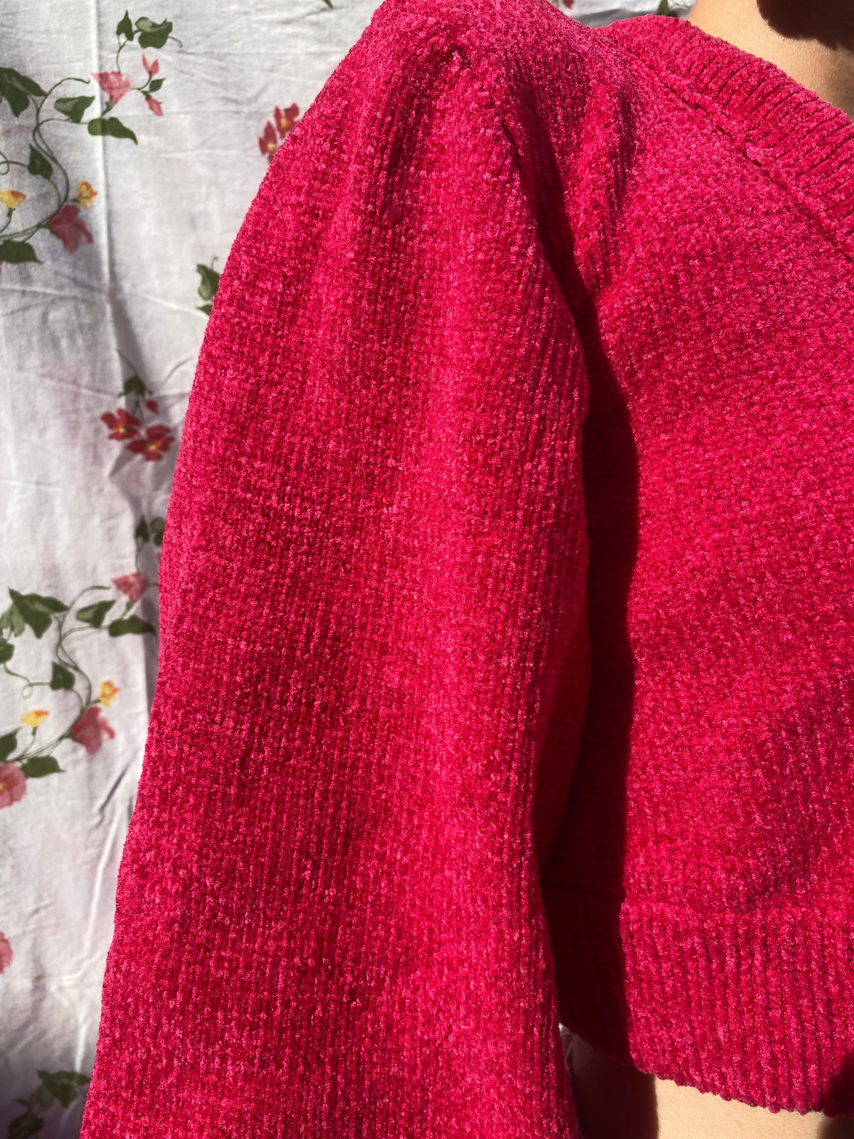 Knitted pink cardi